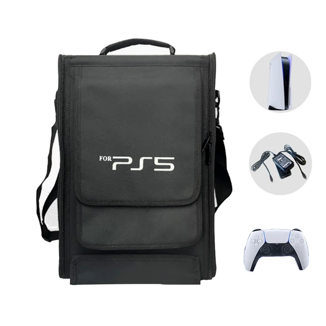 Estojo portátil para PS5 Game Console, Bolsa de Ombro Ajustável