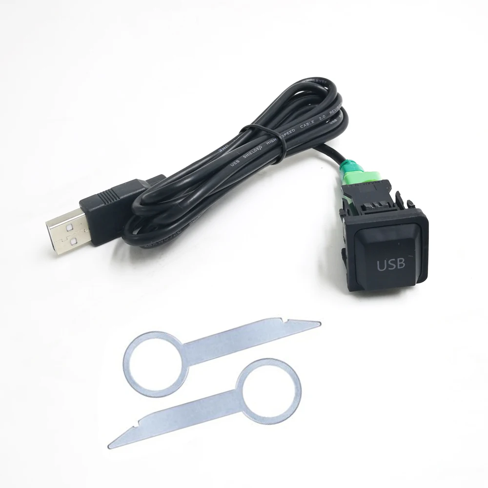 Автомобильный USB разъем интерфейса переключатель для Volkswagen Зарядка iPhone 10 11 12 MP3 MP4