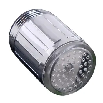 

LED Water Faucet Stream Light Kitchen Bathroom Shower Tap Faucet Nozzle Head 7 Color Change Temperature Sensor Light Faucet led