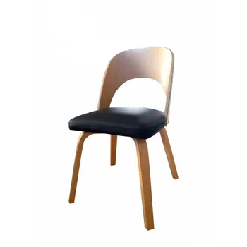 

Chair modern solid wood dining chair coffee bent lounge bar computer desk home