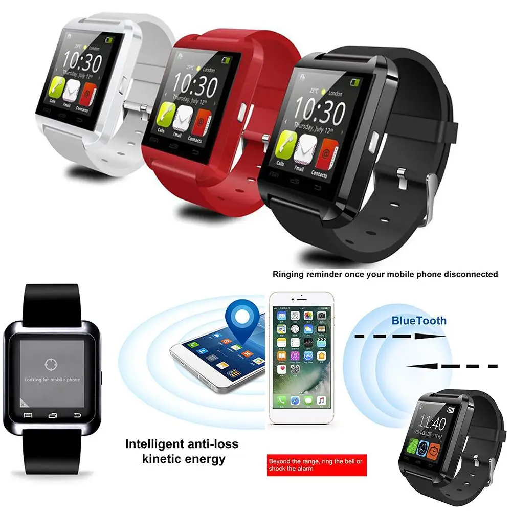 

Hot Sale U8 Fitness Tracker Heart Rate Pedometer Monitor Bluetooth Phone Smart Watch Fitness Tracker Heart Rate Pedometer Smart