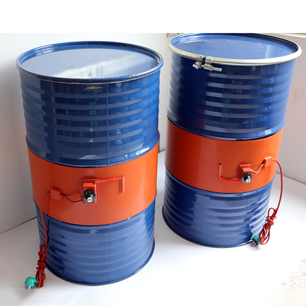 220v 800W Insulated Silicon Drum Heater Oil Biodiesel Plastic Metal Barrel New 