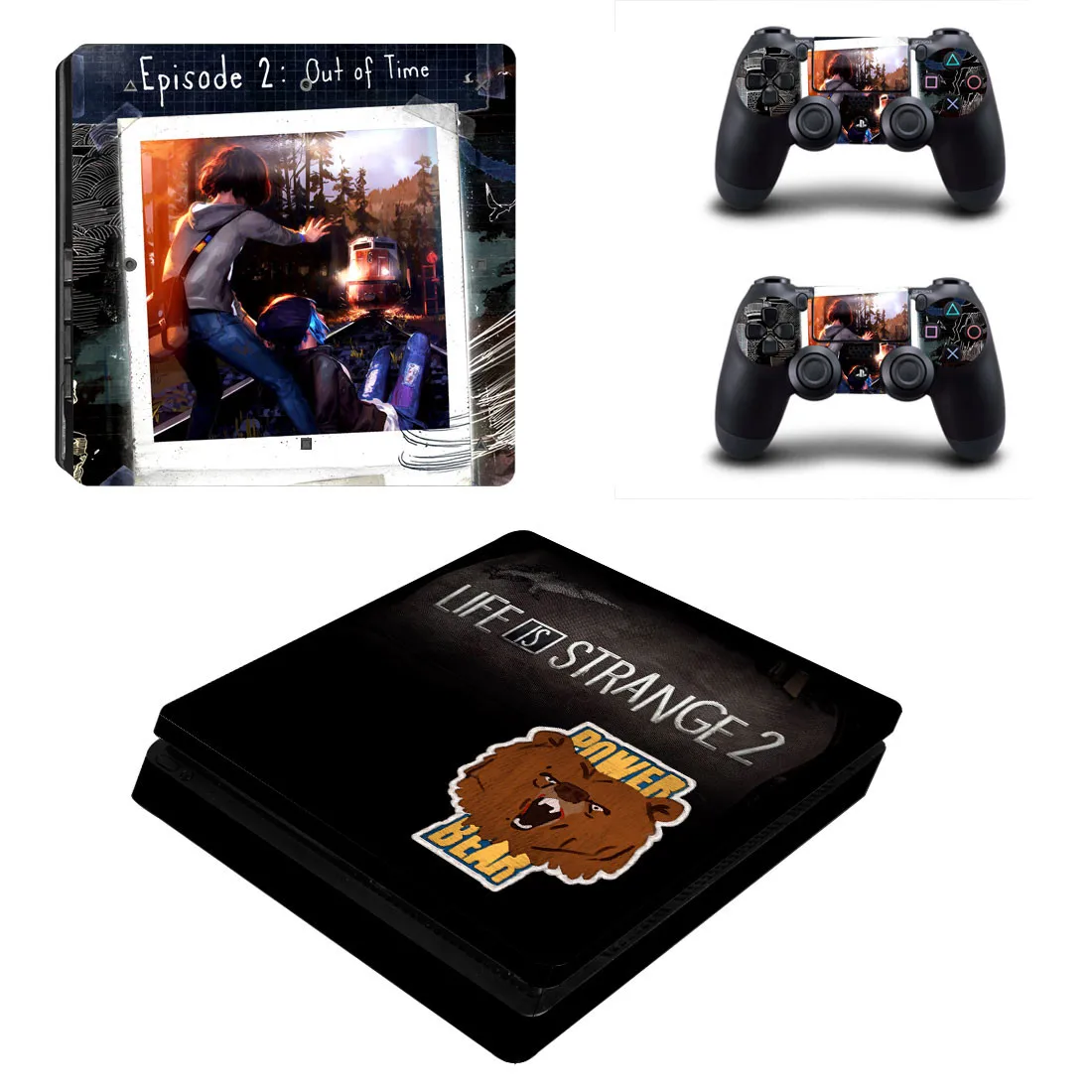 Life Is stranna 2 PS4 тонкие наклейки PS 4 Play станция 4 тонкие наклеивающиеся Переводные картинки для детей playstation 4 тонкая консоль и контроллер