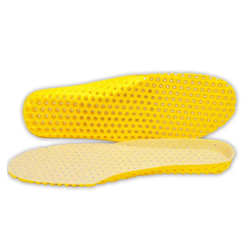 1 пара кроссовок, толстые стельки для ухода за ногами, пятки, спортивные стельки для бега, амортизирующие стельки, ортопедические стельки - Цвет: Yellow