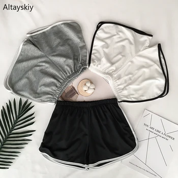 

Shorts Women Trendy Elegant All-match High-quality Korean Style Loose Soft Leisure Daily Womens Female Lovely Simple 2020 New