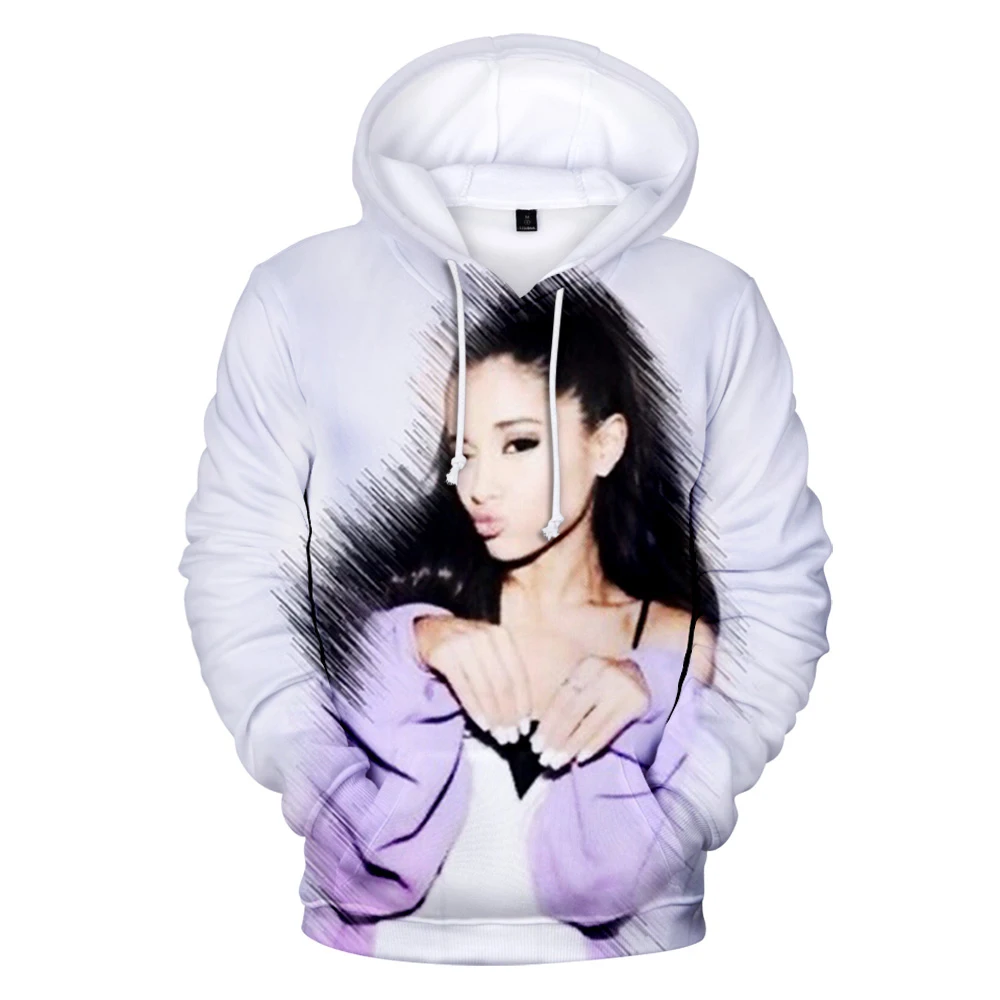 Популярные толстовки Ariana Grande 3D для женщин и мужчин Модный пуловер в стиле