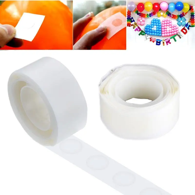 100pcs/roll Balloons Glue Tape Double Sided Adhesive Point Wedding