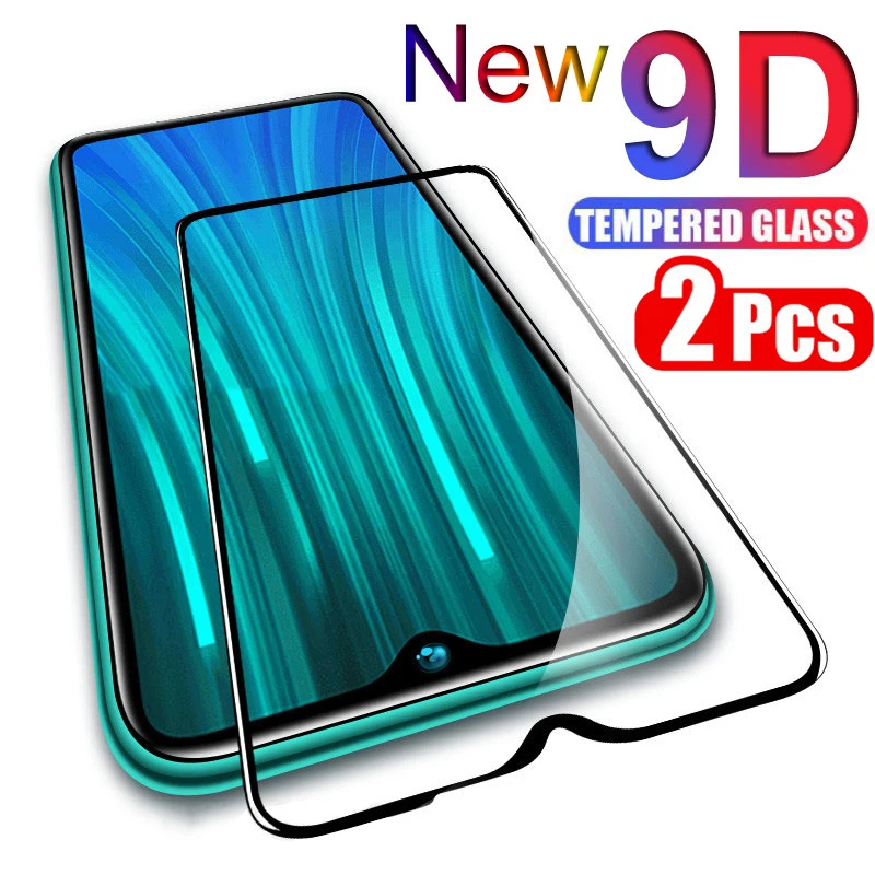 Закаленное стекло 9D с полным покрытием для P Smart 2019 2 шт. Защитное экрана Huawei Y9 Y7 Y6 Y5