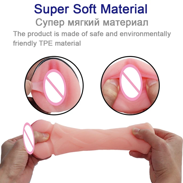 MRL Silicon Sex Toys for Men Pocket Pussy Real Vagina Male Sucking Masturbator 3D Artificial Vagina