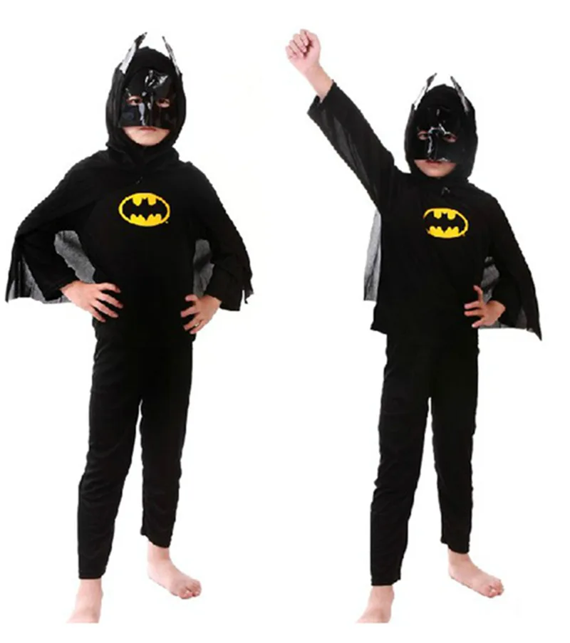 1 шт. костюм Человека паука Бэтмена Зорро костюмы на Хэллоуин для детей накидки