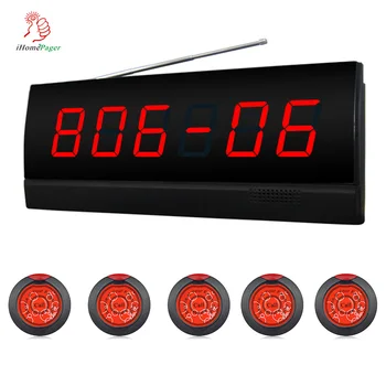 

433.92MHZ High Quality Wirsless Hospital Calling System Patient Call Nurse Display Show Room Number and Bed Number with 5 Button