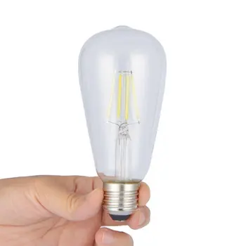 

ICOCO Bulb Vintage Filament Industrial Style Lamp LED Light Bulb E27 Warm Yellow Light For Indoor Outdoor Home Decor ST64