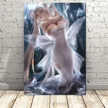 

Anime Sailor Girl Crystal Serenity Wall Art Canvas Poster and Print Canvas Painting Decorative Picture Living Room Home Decor HD