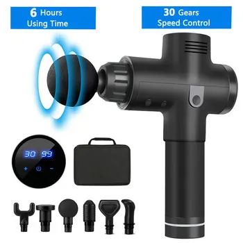 

Professional Fascia Gun With LCD Display Body Relaxation Deep Muscle Massager Exercising Muscle Pain Relaxation Massage Gun