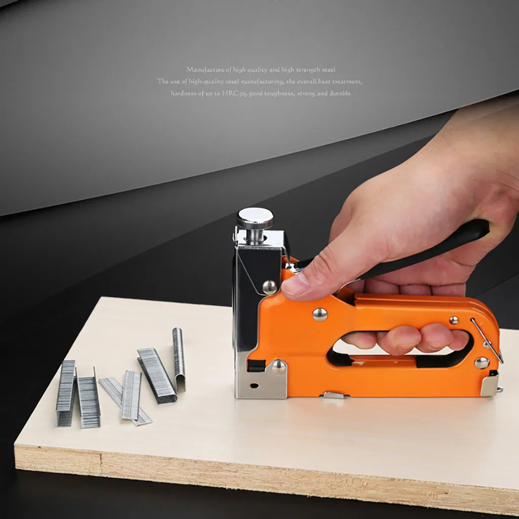Лучшие продажи 2019 продуктов сверхмощный штапель машина степлер Такер гвозди 3 в 1