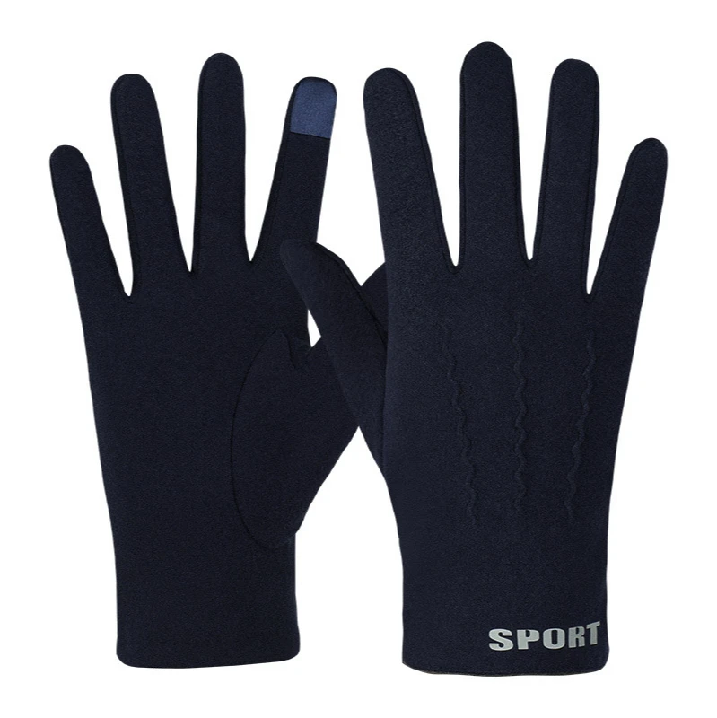 

Men's 2020 New Winter Velvet Gloves Plus Velvet Warmth Fashion Outdoor Sports Cycling Running Mountaineering Gloves
