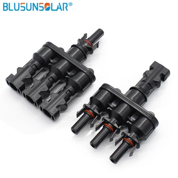 

1 Pair /Lot approve IP67 SOLAR PV Connector T Branch 3 to 1 Cable end Connector for Solar System LJ0148