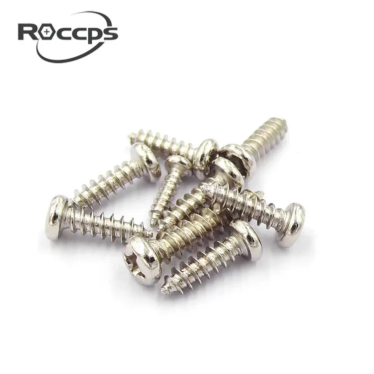 

Nickel-plated Cross Round Head Pan Head Hardened Self-tapping Screw Micro Precision Electronic Screw M3-M4