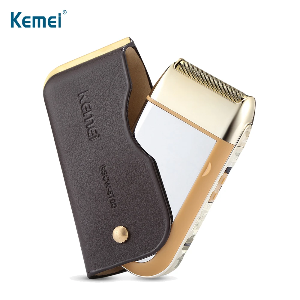 

KEMEI Men Electric Shaver One Blade Waterproof Reciprocating Cordless Electric Razor Rechargeable Shaving Machine Barber Trimmer