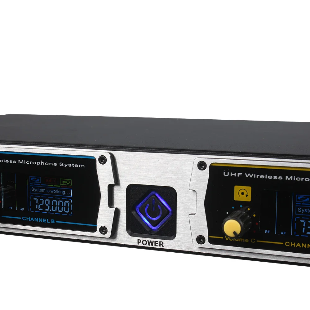 KATELEIYU U-8000GT 4-канальный профессиональный беспроводной микрофон UHF с отворотом микрофонная система kalaok 4 ручной микрофон