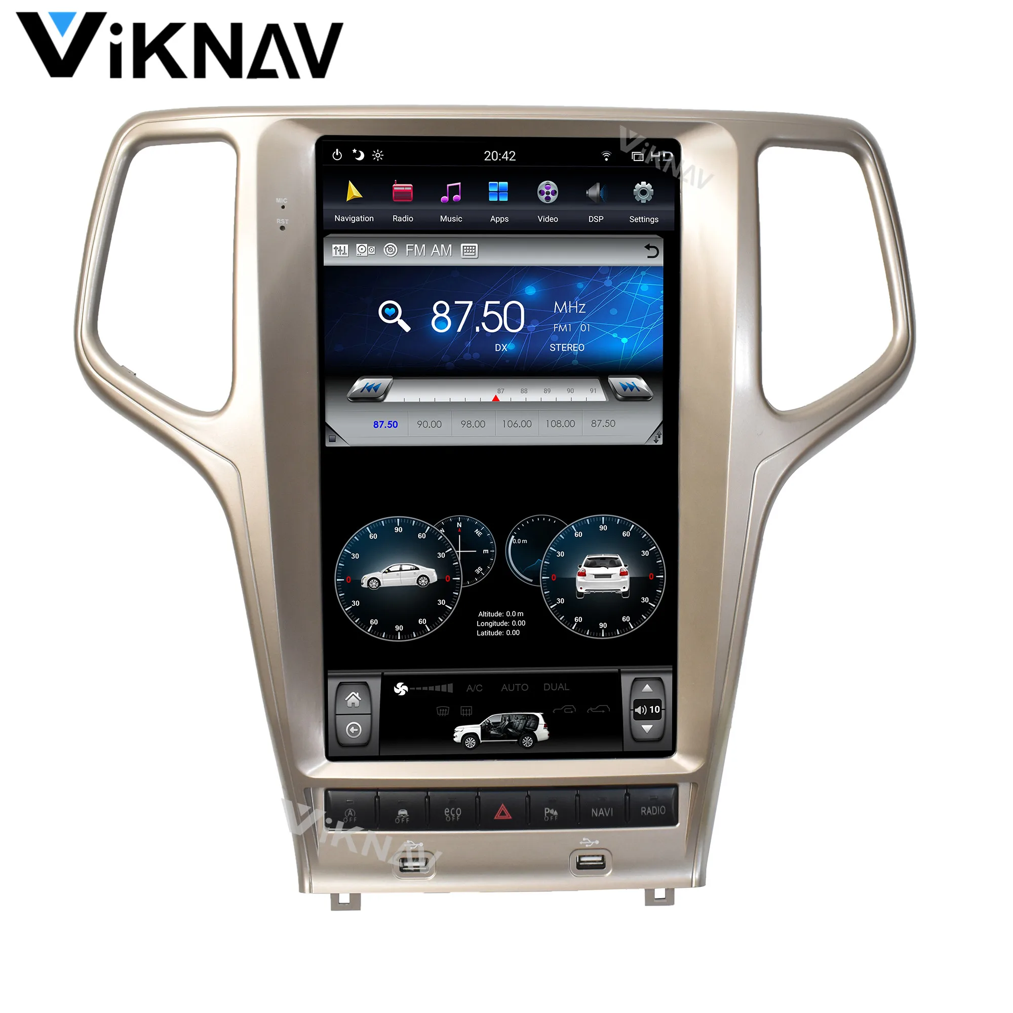 13 6 дюймовый 2din Android мультимедийный плеер для JEEP Grand cherokee 2011-2019 автомобильное радио