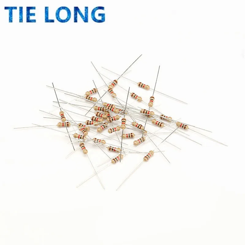 1000pcs 1/4W Carbon Film Resistor 5% 1R-10M