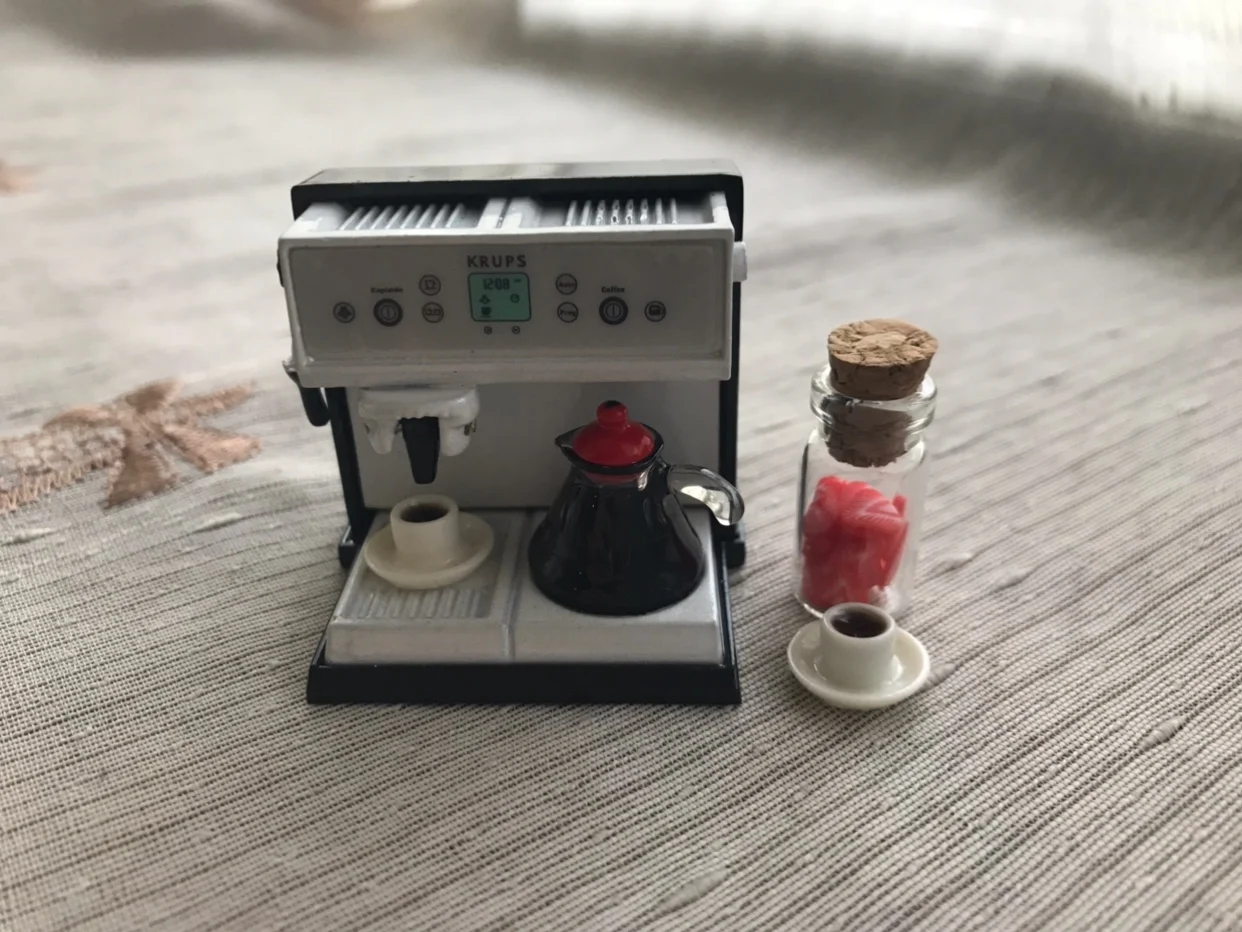 1:12 кукольный домик миниатюрная мини кофейная машина кукольные аксессуары мебель игрушка матч коллекционный подарок(только машина