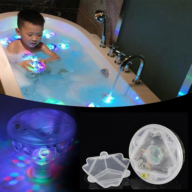 Ребенок диско плавающая лампа детские игрушки Ванна бассейн свет светодиодный лампы подводный пруд показать свечение для плавания