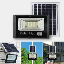 Lampe solaire à large faisceau avec télécommande, imperméable, éclairage d'extérieur, projecteur de paysage, idéal pour un jardin ou une rue, nouveau modèle 2022 