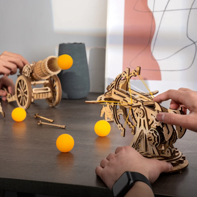 3D Wooden Puzzle Medieval Siege Weapons Set