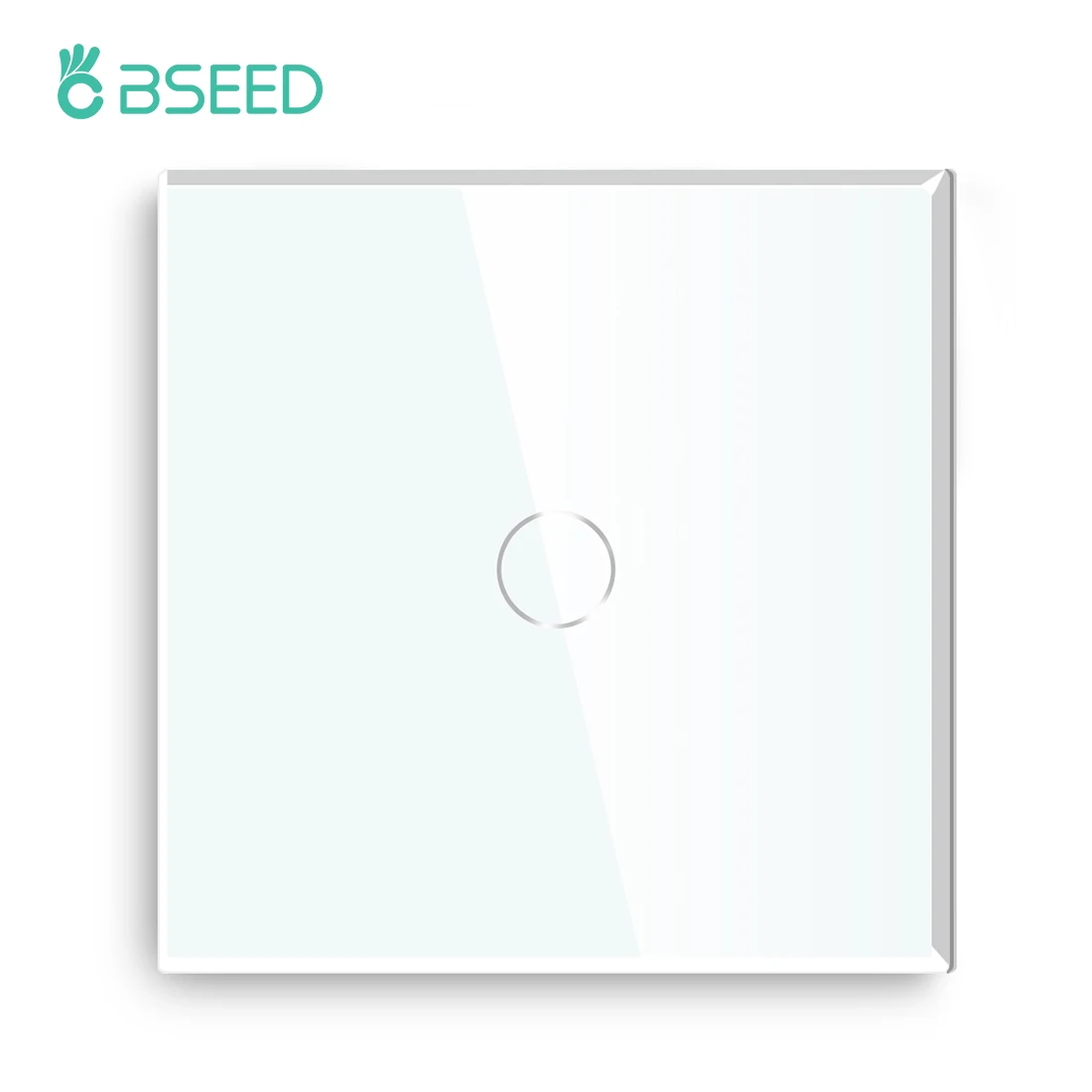 BSEED настенный сенсорный выключатель Экран переключатели 1/2/3 1Way Стекло Панель