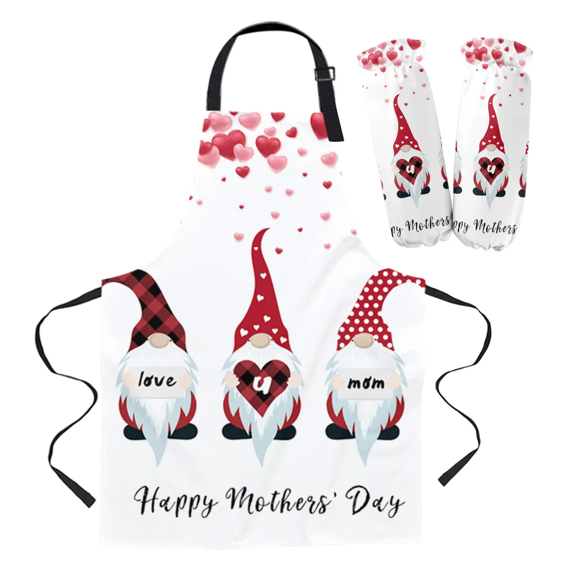 Mother'S Day Gnome Love You Mom красный фартук для кухни бара ресторана официанта без рукавов работы по дому женщин