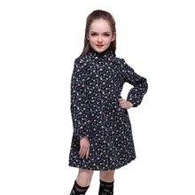 Новые весенние платья с цветочным рисунком для маленьких девочек детская одежда принцессы с длинными рукавами Вечерние наряды для девочек Vestidos, для детей 6, 8, 10, 12 лет