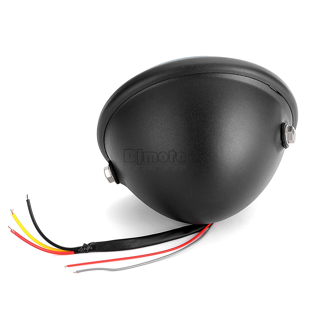 BJMOTO Новинка 6,5 дюймов круглый светодиодный налобный фонарь для мотоциклов для крейсеров чопперов кафе на заказ Dyna Softail Davidson
