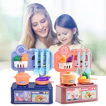 

Simulation Children Puzzle Toys Kitchen Tools Pretend Play Mini Tableware Interest Training Intelligence Development