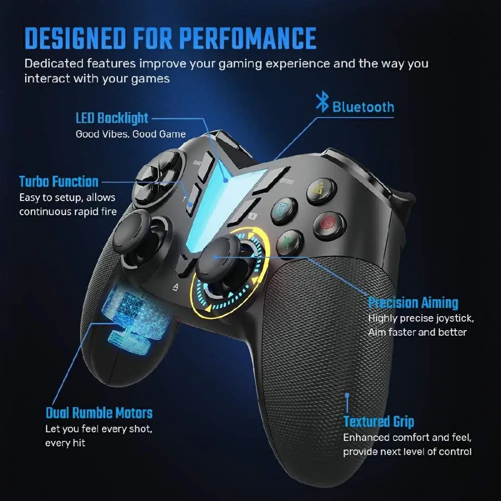 Ifyoo Bluetooth Wireless Controller For Ios 13 4 Iphone Android Pc Steam Ps4 Console For Call Of Duty Apple Arcade Mfi Games Gamepads Aliexpress