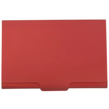 

Creative Useful Box Cover Credit Business Card Wallet (Red)