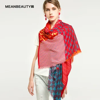 

New Satin stitching cashew nut sunscreen shawl for ladies in autumn and winter of 2019,Cotton fringed scarves wholesale