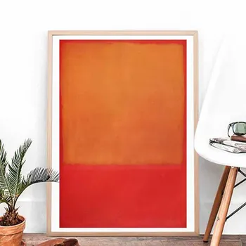 

Ochre And Red On Red By Marker Rothkoes Canvas Posters Prints Wall Art Painting Decorative Picture Living Room Home Decoration