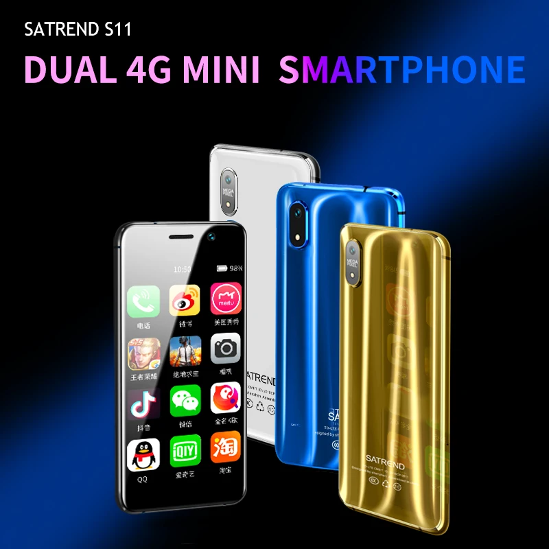 Мини-смартфоны 3,2" Dual 4G MTK6739 четырехъядерный 2 ГБ+ 16 Гб ультра тонкий телефон маленький gps Две sim-карты вызов Android мобильный телефон