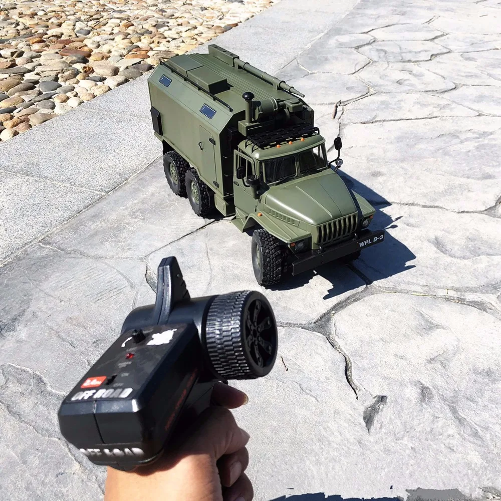 WPL RC грузовик B36 Урал 1/16 2 4G 6WD Военный Грузовик Рок Гусеничный пульт