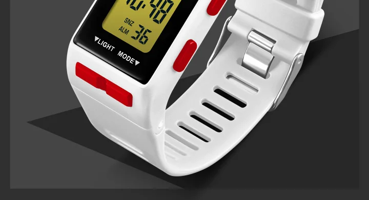 SKMEI Square Electronic Watch Women Men Digital Wristband Alarm Clock Life Waterproof Fashion Sport LED 12/24hour Clock 1362