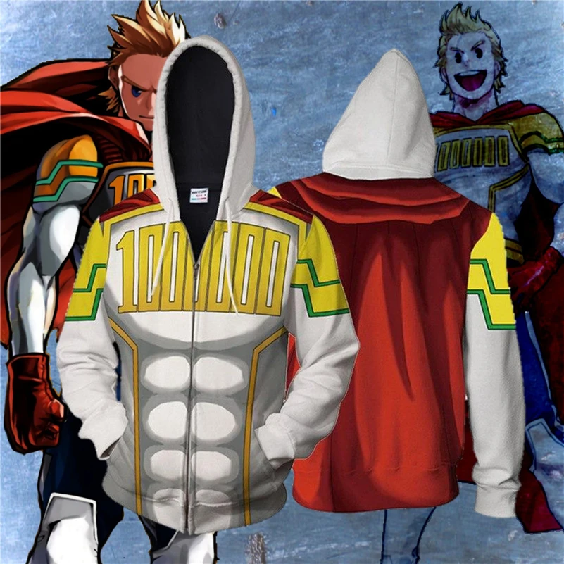 My Hero Academia Hoodies Of Katsuki Bakugo Cosplay Anime Zipper 