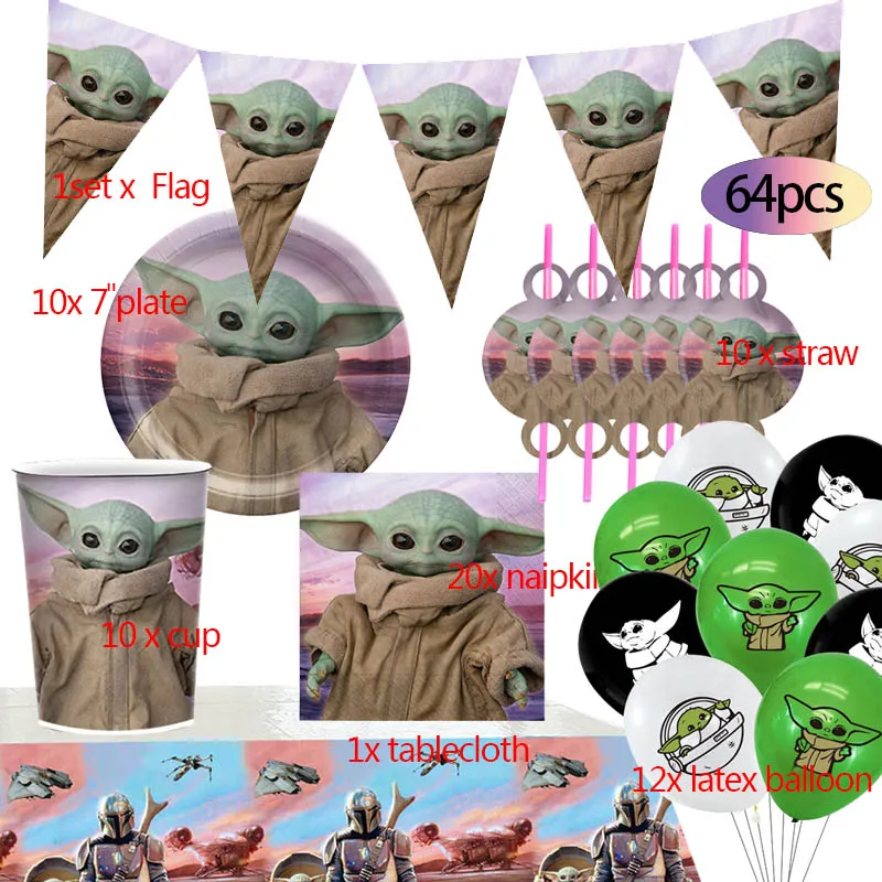 Хит детская тема Yoda Детская мода поставки ко дню рождения из Звездных войн
