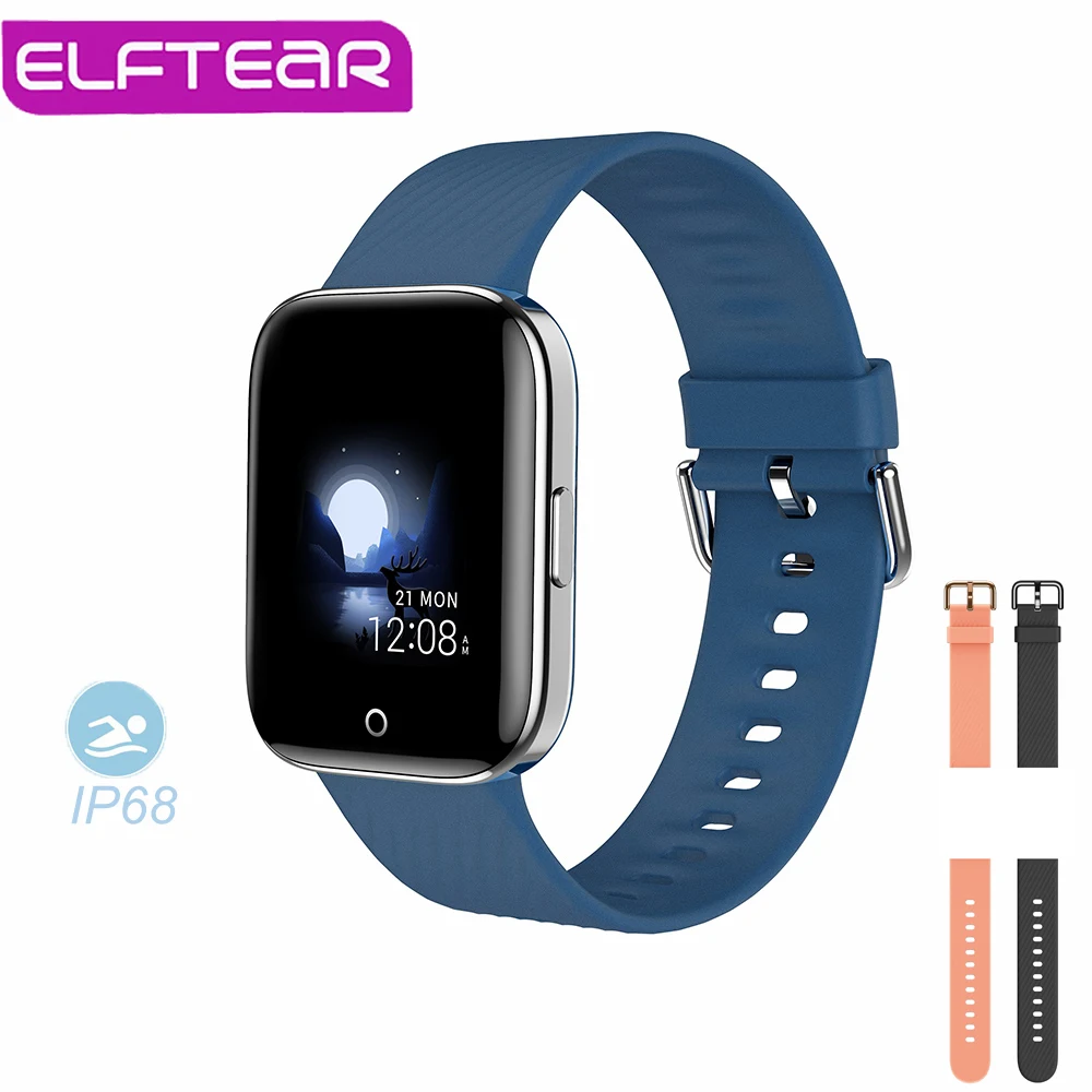 ELFTEAR X2 Смарт-часы IP68 Водонепроницаемый плавание мульти-спортивные режимы все языки приложение 30 дней в режиме ожидания для IOS Andriod