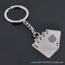 Креативные мужские крутые брелки для ключей Luck флеш игральные карты брелок для гостиниц казино маленькие подарки Настраиваемые