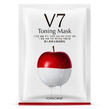 

10Pcs ROREC V7 Korean Fruit Vitamins Essence Face Mask Skin Care Moisturizing Shrink pores Soothing Anti Wrinkle Facial Mask