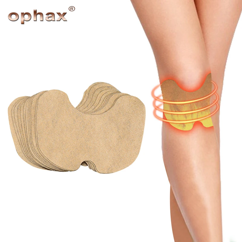 

OPHAX Self Heating Knee moxa Patch hot moxibustion plaster Leg Neck Cervical Relief Pain Wormwood Sticker warming meridians