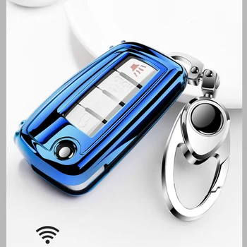 

New Soft TPU Key Case Cover For Dongfeng Nissan Sylpha Tiida Qashqai Teana Bluebird Folding key Car Styling Accessories