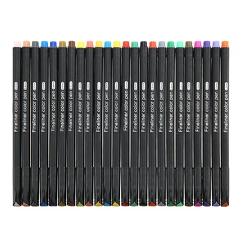 

0.4mm Drawing Sketching Micron Pin Pen 24 Colors Fine Liner Paint Marker Manga Pen Coloring Drawing School Art Supply